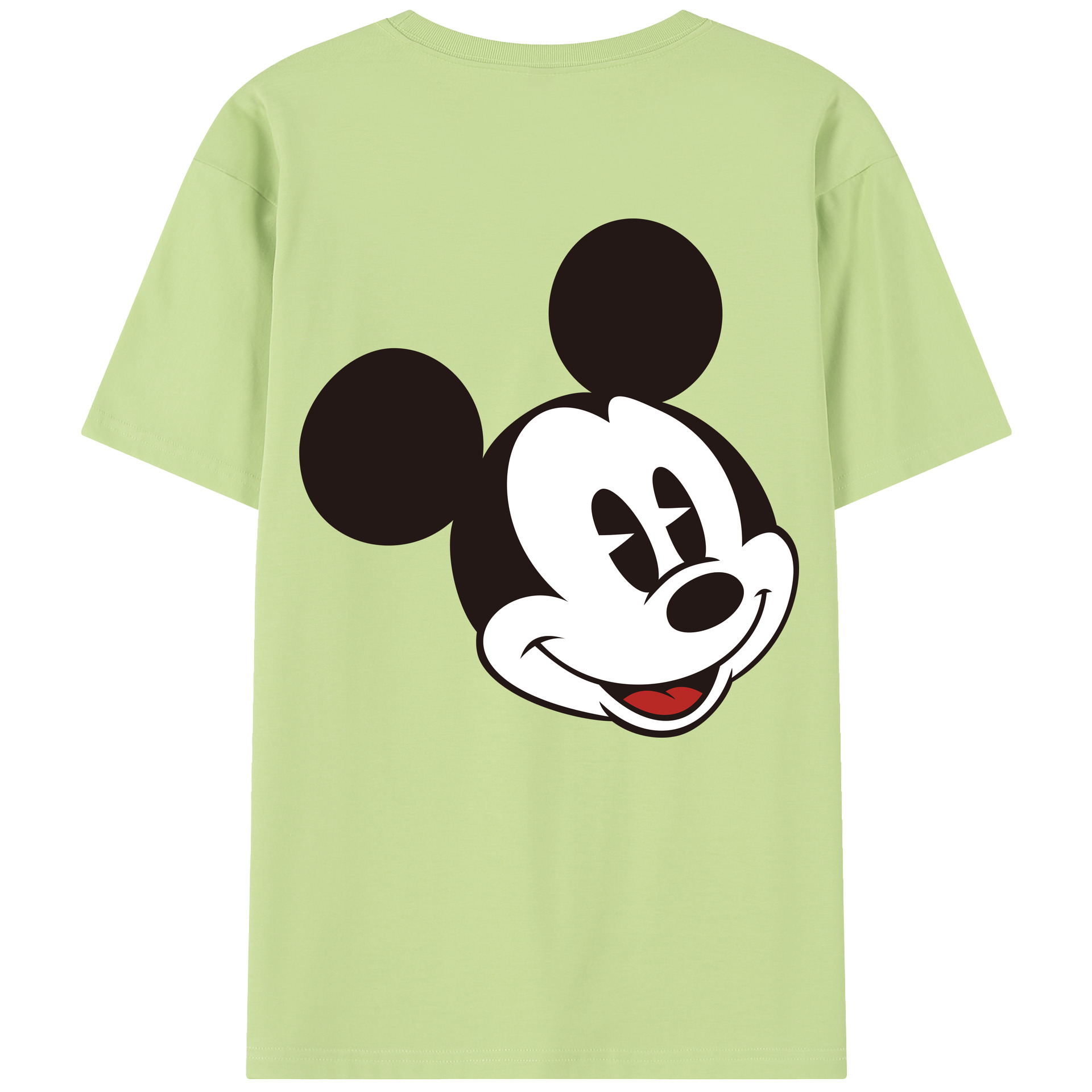 （画像用） ミッキーマウス Mickey Mouse 綿100％半袖Tシャツ（背面プリント）
